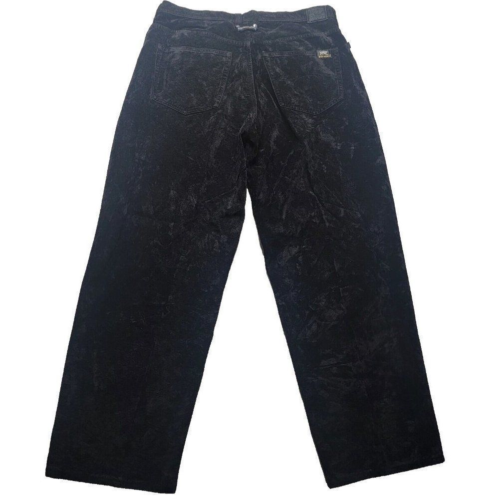 Vintage Parasuco Viscose Pants Men's Size 38x34 Black Mega Wide Leg Baggy